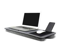 Ingenious Vassoio da scrivania portatile grande tavolo per cuscino divano letto supporto computer 17" slot tablet telefono tappetino mouse integrato telelavoro casa