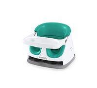 Ingenuity Baby Base 2-in-1 Rialzo da Sedia e Seggiolino per alimentazione e pavimento con vassoio autoportante - Blu pavone