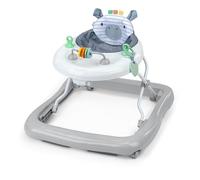 Ingenuity, Girello Multiattività Smooth Strides, Chambray, con Barra Regolabile in 3 Posizioni, Giocattoli Inclusi, Supporta lo Sviluppo, 6-12 Mesi