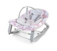 Ingenuity Keep Cozy 3-in-1 Grow with Me - Seggiolino dondolo e rimbalzante con vibrazioni e barra giochi, 0-30 mesi, fino a 18 kg, colore Rosa Lily