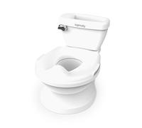 Summer by Ingenuity, My Size Potty Pro, bianco, vasino di preparazione al WC, suono realistico dello sciacquone, 18 mesi o fino a 22 kg