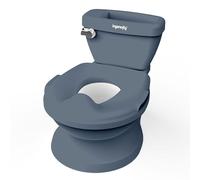 Ingenuity My Size Potty, Vasino Bambini Realistico 2-in-1 con Suono di Scarico - Riduttore WC Rimovibile - Facile da Pulire - Con Scomparto Portaoggetti, 18M+, Fino a 23 kg (Blu)