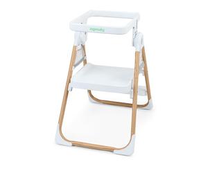 Ingenuity, Sgabello-Scaletta 2-in-1 Table to Tower, Torre da Cucina e Tavolo da Gioco, Base Antiscivolo, Guida Regolabile, Ripiegabile, 18 Mesi-4 Anni