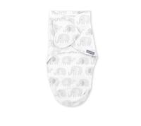 Ingenuity SwaddleMe, Swaddle Neonato Collezione Monogram 100% Cotone, Migliora Sonno, 0-3 Mesi, Design Tasca, 1.0 TOG - Elefante Scarabocchio