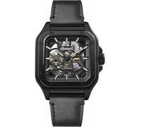 Ingersoll I14504 Ollie Automatic Men's Watch - Black Stainless Steel Case, Black Calf Leather Strap