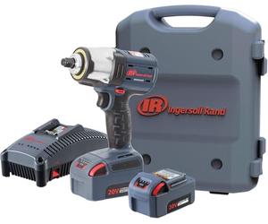 Ingersoll-Rand Kit Attrezzi W5153-K22B-EU, con Avvitatore a Impulsi Cordless 20V 1/2”, 2 Batterie agli Ioni di Litio BL2022 da 5,0 Ah,