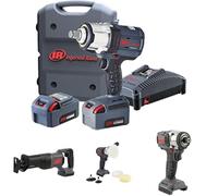 Ingersoll-Rand W7172-K22B-EU - Kit con avvitatore ad impulsi cordless 20 V da 3/4", 2 batterie agli ioni di litio BL2022 5,0 Ah