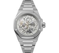 Ingersoll The Faller I17601 - Orologio automatico da uomo, 43,5 mm, con quadrante grigio e bracciale in acciaio inox argentato