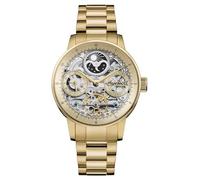 Ingersoll The Jazz Orologio automatico da uomo con fasi lunari da 42 mm con quadrante scheletrato e bracciale in acciaio inossidabile
