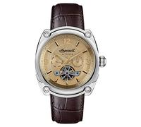 Ingersoll The Michigan Orologio automatico da uomo 45 mm con quadrante a cuore aperto e cinturino in pelle