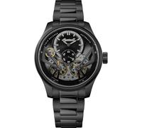 Ingersoll The Naismith Mens, orologio automatico da uomo da 46 mm con quadrante Nero e bracciale in acciaio inossidabile con finitura IP Gun I16102