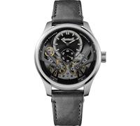 Ingersoll The Naismith, orologio automatico da uomo di 46 mm con quadrante nero e cinturino in pelle nera I16101