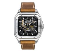 Ingersoll The Ollie Leather Strap Black Skeleton Dial I14503 Mens Watch