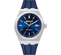 Ingersoll The Rider Orologio automatico da uomo da 51 mm con quadrante scheletrato blu e cinturino in PU blu - I16802