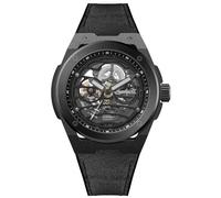 Ingersoll The Springfield orologio automatico da uomo da 48 mm con quadrante scheletrato nero e cinturino in poliuretano/Alcantara nero I15201