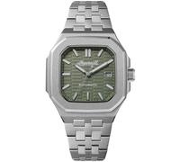 Ingersoll The Yield I17802 - Orologio automatico da uomo, 26 mm, con quadrante verde e cinturino in acciaio inox argentato