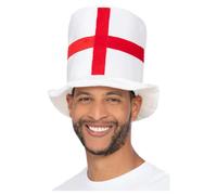 Inghilterra Calcio Vestito Cappello a Cilindro George Croce Bandiera Donna Uomo