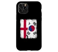 Inghilterra Corea del Sud mezza bandiera Inglese Corea del Sud Custodia per iPhone 11 Pro