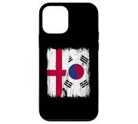 Inghilterra Corea del Sud mezza bandiera Inglese Corea del Sud Custodia per iPhone 12 mini