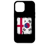 Inghilterra Corea del Sud mezza bandiera Inglese Corea del Sud Custodia per iPhone 12 Pro Max