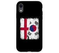 Inghilterra Corea del Sud mezza bandiera Inglese Corea del Sud Custodia per iPhone XR