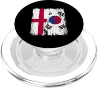 Inghilterra Corea del Sud mezza bandiera Inglese Corea del Sud PopSockets PopGrip per MagSafe