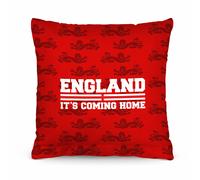 Inghilterra - Euro 'S - IT'S Coming Casa - Rétro Calcio Cuscino - Rosso - Due