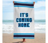 Inghilterra Euro 'S Spiaggia Asciugamano Rétro Calcio Vacanza IT'S Coming Casa