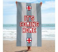 Inghilterra Euro 'S Telo da Spiaggia Rétro Calcio Vacanza Its Coming Casa Grigio