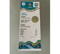 Inghilterra-Italia euro 2020 finale Wembley Souvenir Match Ticket NEW ITA SECTOR