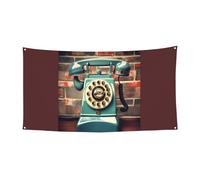 Inghilterra Regno Unito Retro Londra Telefoni Stampa Festiva Festa Banner Decorativo Compleanno Anniversario Matrimonio Appeso Interno Esterno