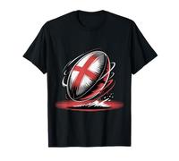 Inghilterra Rugby Bandiera inglese Rugby Inghilterra donne Le rose rosse Maglietta