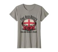Inghilterra Rugby Bandiera inglese Rugby Inghilterra donne Le rose rosse Maglietta