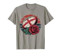 Inghilterra Rugby Bandiera inglese Rugby Inghilterra donne Le rose rosse Maglietta