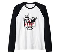 Inghilterra Rugby Knight Opere d'Arte Maglia con Maniche Raglan