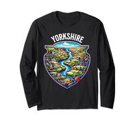 Inghilterra Settentrionale e Yorkshire Britannico Maglia a Manica