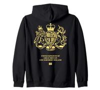 Inghilterra United Kingdom of Great Britain Felpa con Cappuccio