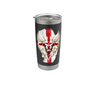 Inghilterra Wings St George's Day Grafica Classico Inglese Bicchiere termico in acciaio inox doppia parete