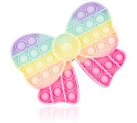 INGJIA Pop On It Poppit 2 in 1 Grande Poppit Fidgettoys Antistress Push Bubble Sensoriale Giocattolo in Silicone Rainbow Toy per Bambini e Adulti(1)