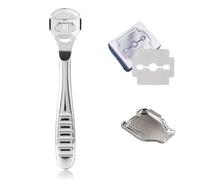 INGJIA Raspa per Piedi Tagliacalli Pedicure Raschietto per Rimuovere Calli Duroni Rimozione callo Piede Set Rasoio Pelle Morta con 10 Lame Callus Remover Lima raspa per la Cura dei Piedi rimuove