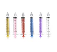 INGJIA Siringa per Lavaggi Nasali Bambini 6PCS 10ML Irrigatore Nasale in Silicone Riutilizzabile Portatile e Pulibile, Siringhe Lavaggio Nasale Neonato Professionale per Neonati