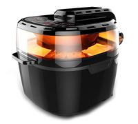 IngKe Friggitrice ad Aria Senza Olio da 10,4 QT, Schermo LCD Digitale da 1200 W Friggitrice ad Aria Forno per tostapane, Friggitrice ad Aria Forno per torrefazione, Cuocere, Grigliare, Vapore, Patate