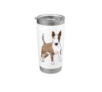 Inglese Bull Terrier Bicchiere termico in acciaio inox doppia parete