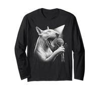 Inglese Bull Terrier Cantante Cantante Cantante Amante dei Cani Maglia a Manica