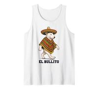 Inglese Bull Terrier El Bullito Wild West Messicano Occidentale Canotta