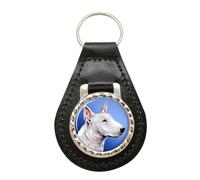 Inglese Bull Terrier Pelle Portachiavi