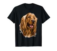 Inglese Cocker Spaniel Acquerello Arte Maglietta