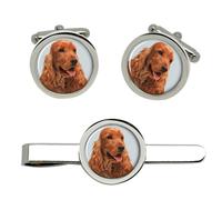 Inglese Cocker Spaniel Gemelli E Fermacravatta Set