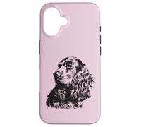 Inglese Cocker Spaniel Silhouette Custodia per iPhone 16