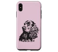 Inglese Cocker Spaniel Silhouette Custodia per iPhone XS Max